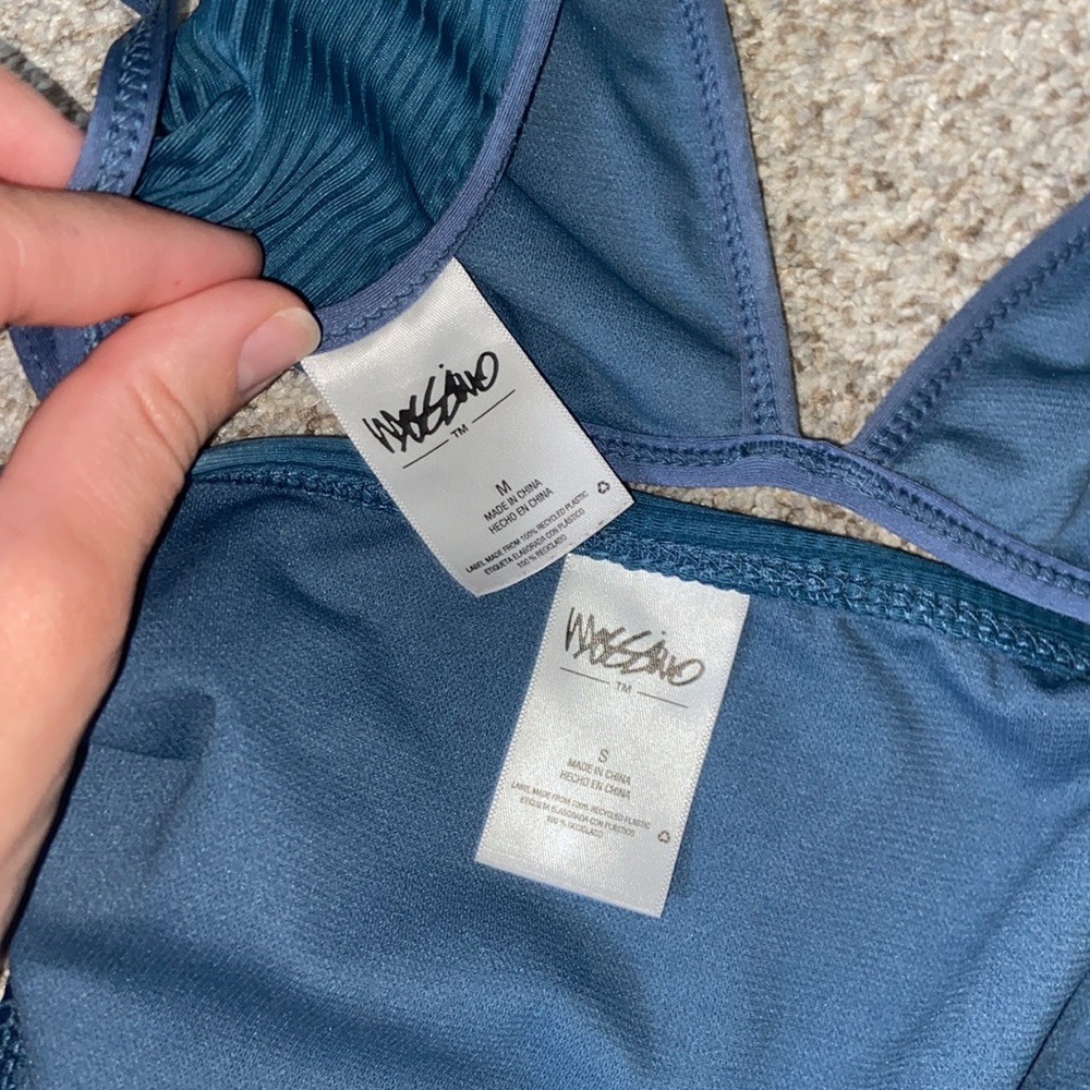 Target Blue Strappy String Bikini Set - Picture 3 of 3